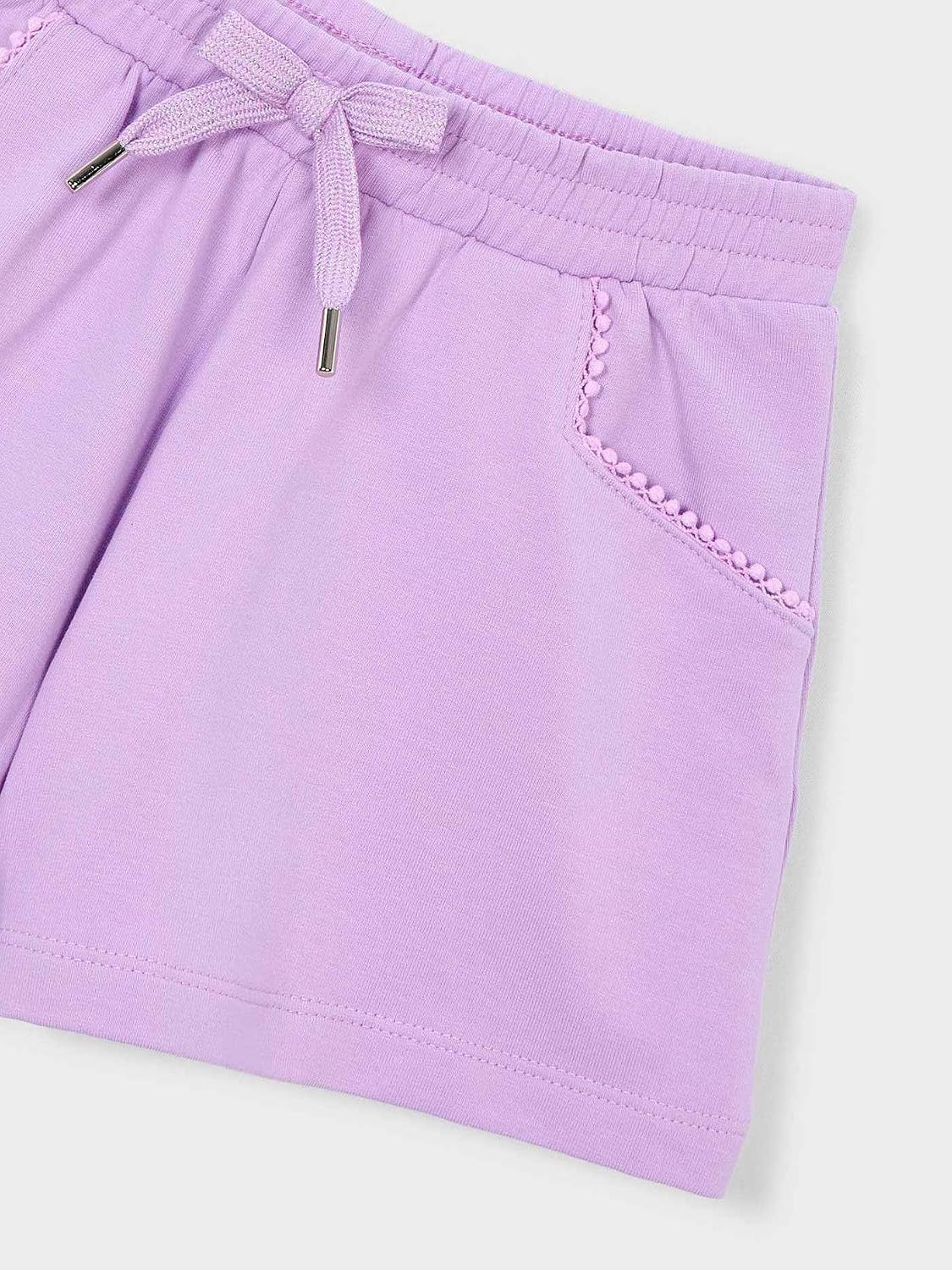 Mayoral Chenille Shorts for Girls Lilac