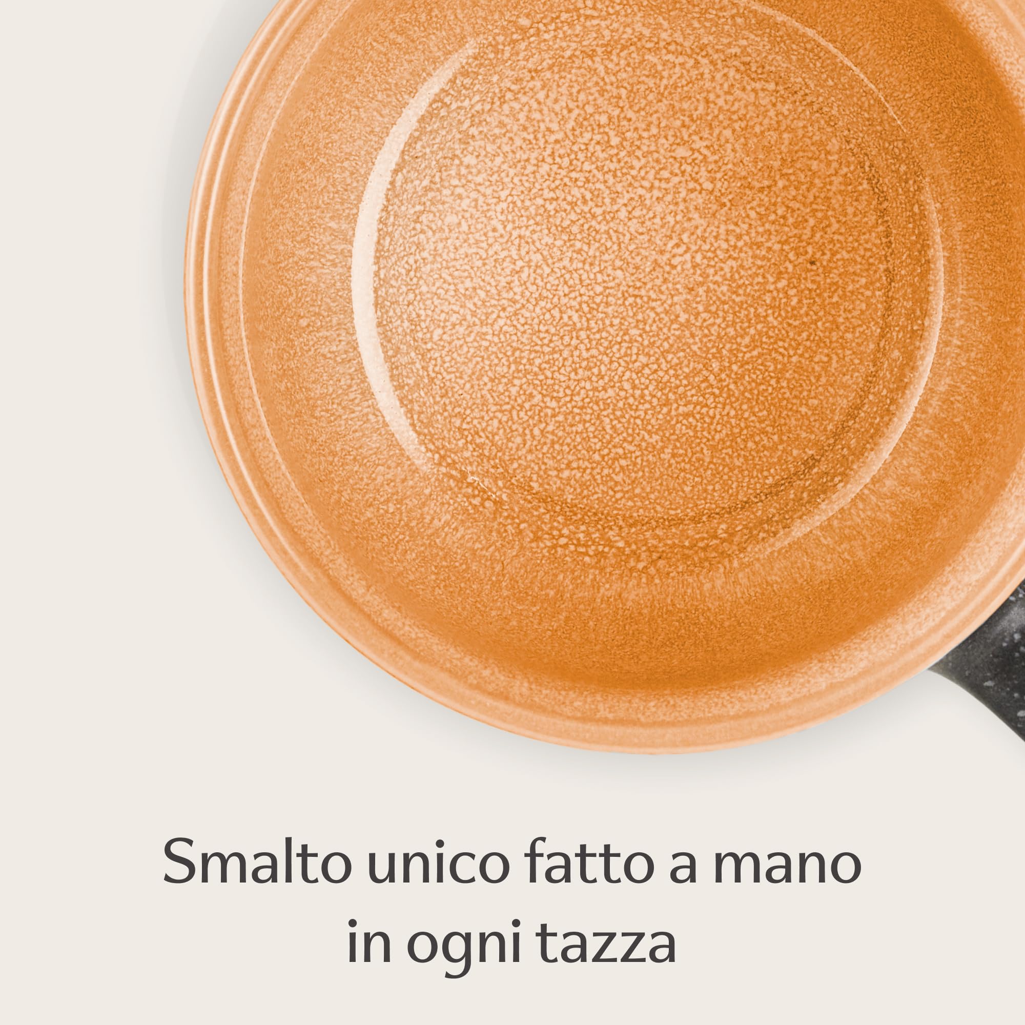 Cosumy Set di 4 Tazze da Caffè - 350ml Tazze in Ceramica – Gres Spesso con Smalto Reattivo Artigianale – Mantiene il Calore a Lungo (Giallo)