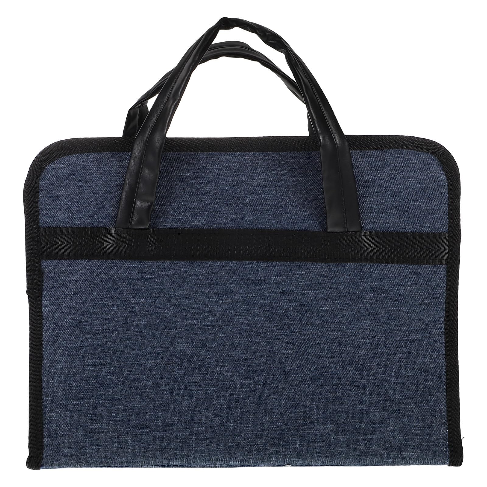 Maletín de negocios elegante en tela Oxford azul con asa reforzada 8