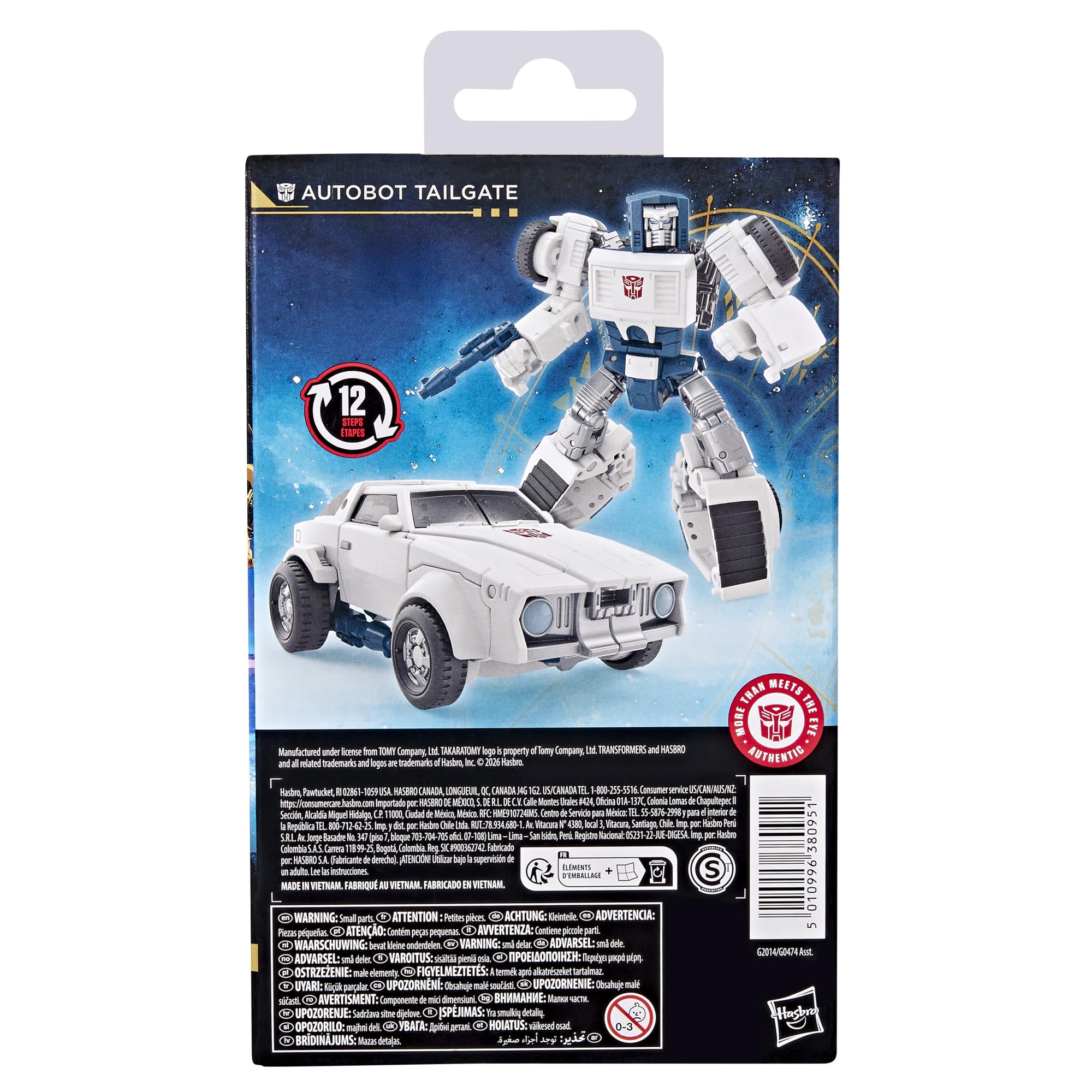 Transformers Age of The Primes, Autobot Tailgate Clase de Lujo, Figura de acción Convertible de 13 cm, Juguetes Robots, A Partir de 8 años
