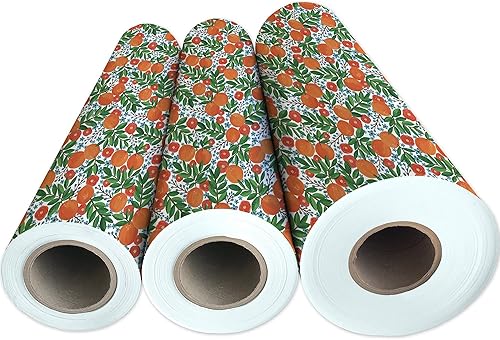 Miniatura 5 de Jillson Roberts Papel de regalo a granel, Mandarin Grove, 14 resma 208' x 30"
