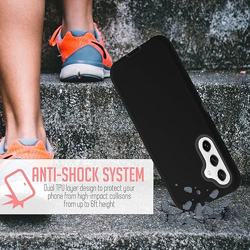 Miniatura 9 de Funda para Samsung Galaxy S23 FE, resistente y duradera, con protección de puerto, incluye soporte de clip para cinturón con protector de pantalla