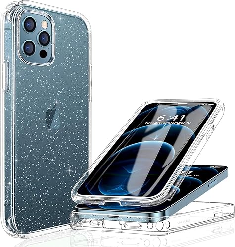 Miniatura 107 de Miracase Funda para iPhone SE de 3ª/2ª generación 2022 2020 de cuerpo completo con protector de pantalla de vidrio integrado, resistente protección