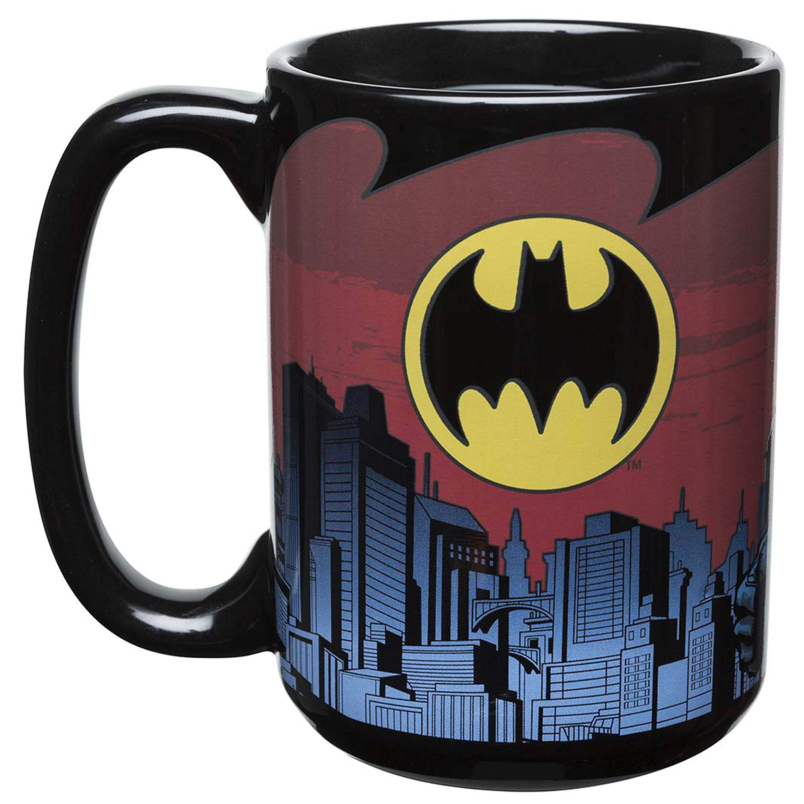 Amazon.com: Zak Designs DC Comics Batman Unique Color Changing Ceramic  Coffee Mug, Collectible Keepsake and Wonderful Coffee Mug (15oz, Batman,  BPA-Free) : Home & Kitchen