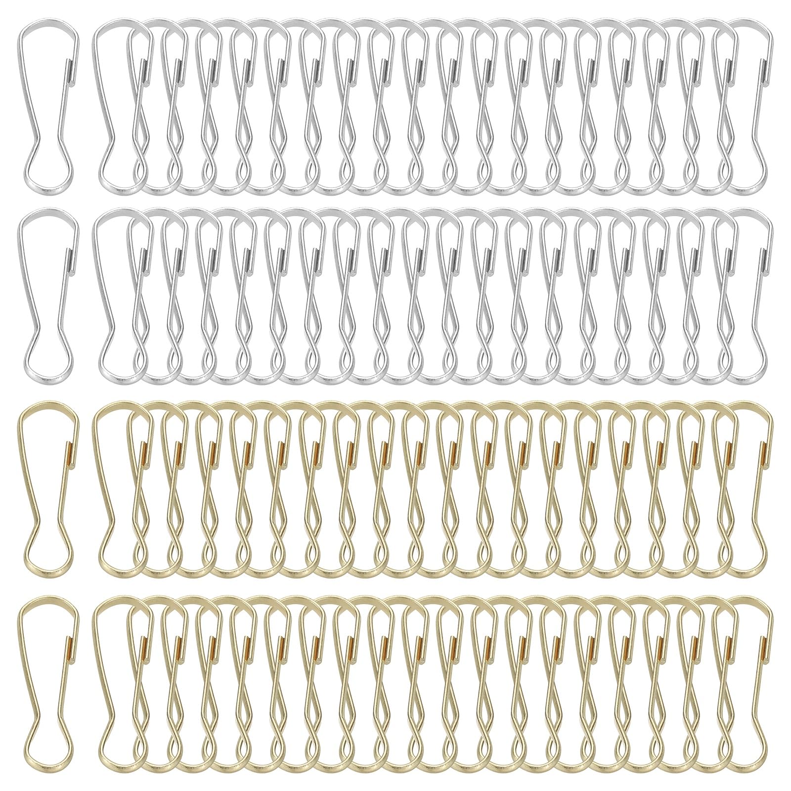 Ganchos para cordón de acero inoxidable 304 PATIKIL 80 unidades de 32mm multicolor para llaveros