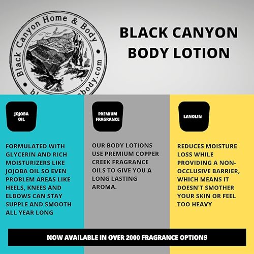 Miniatura 3 de Black Canyon Grape Candy Loción corporal de lujo perfumada con lanolina y aceite de jojoba, 16 onzas