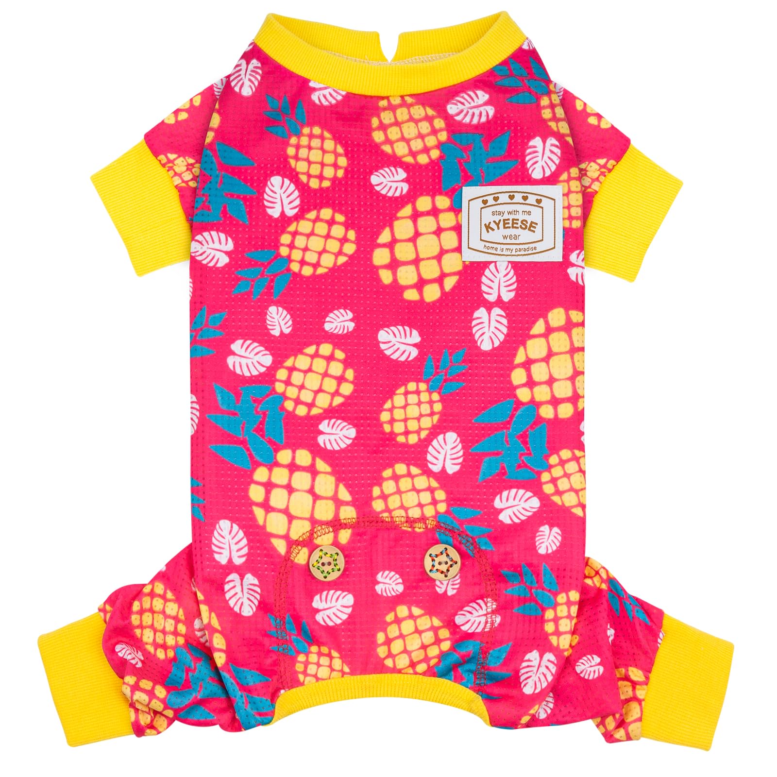 KYEESE Dog Pajamas for Summer Quick-Dry Mesh Pjs for Small Dogs Breathable Pet Costume Lightweight Pet Onesie Comfy Doggie Clothes UV-Protective