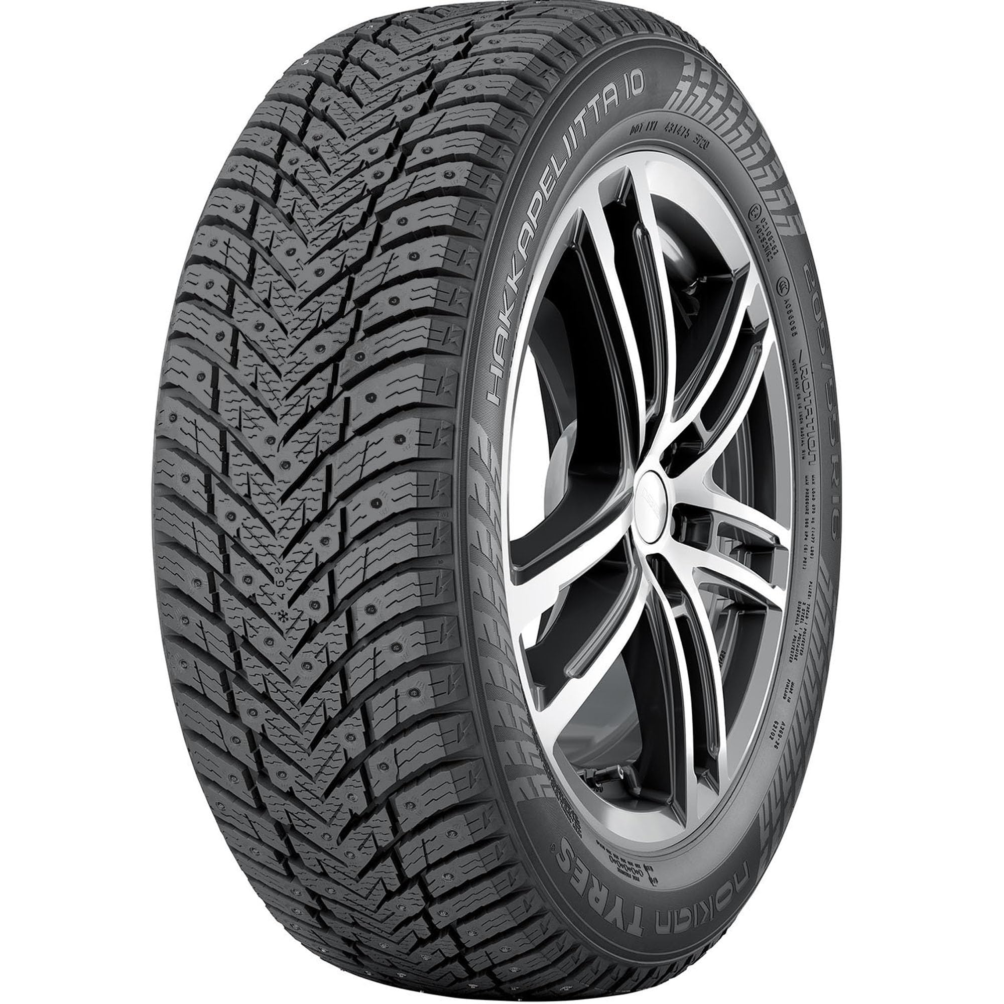 nokian HAKKAPELIITTA2 205/65R15 15インチ スパイクタイヤ 4本 バリ溝