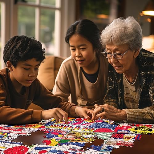 Miniatura 5 de White Mountain Snow Cones - Rompecabezas de 1000 piezas, divertido y colorido para verano, collage para adultos, familias y abuelos