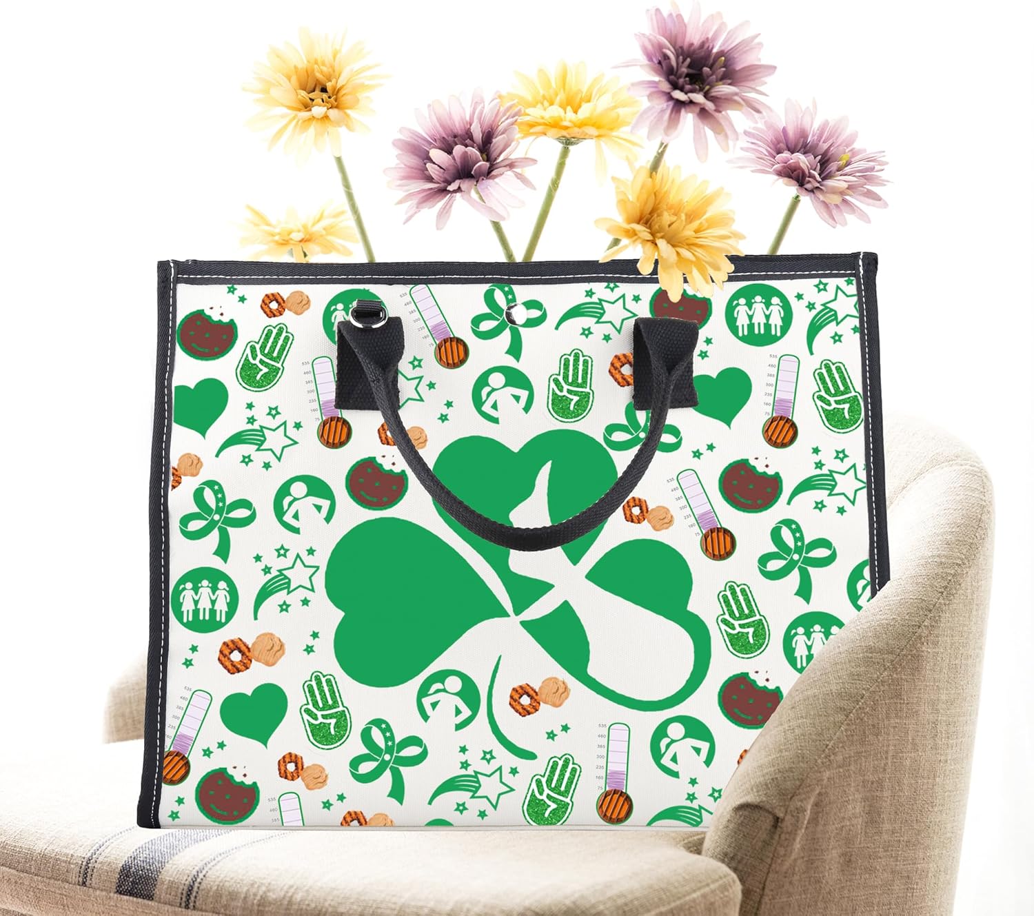 CMNIM Girl Leader Tote Bag Symbol Crossbody Bag Purse Dealer Boss Manager Gift