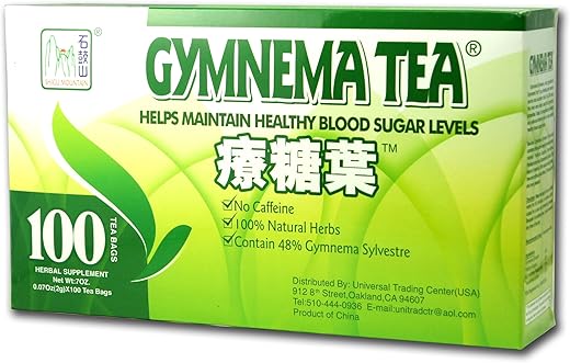 Gymnema Green Tea For Diabetics, No Caffeine