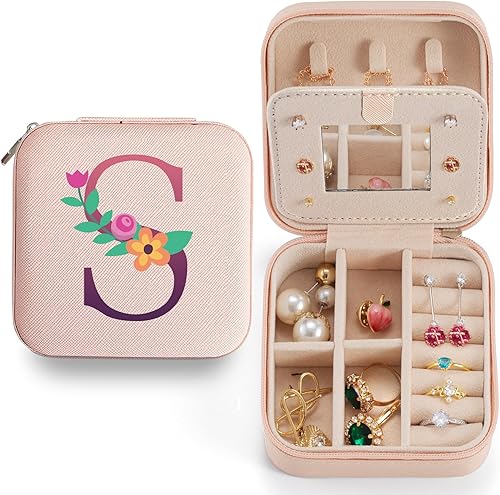 Estuche de joyería de viaje, caja organizadora de joyas, organizador de joyas, organizador de viajes, organizador de joyas pequeño, organizador de