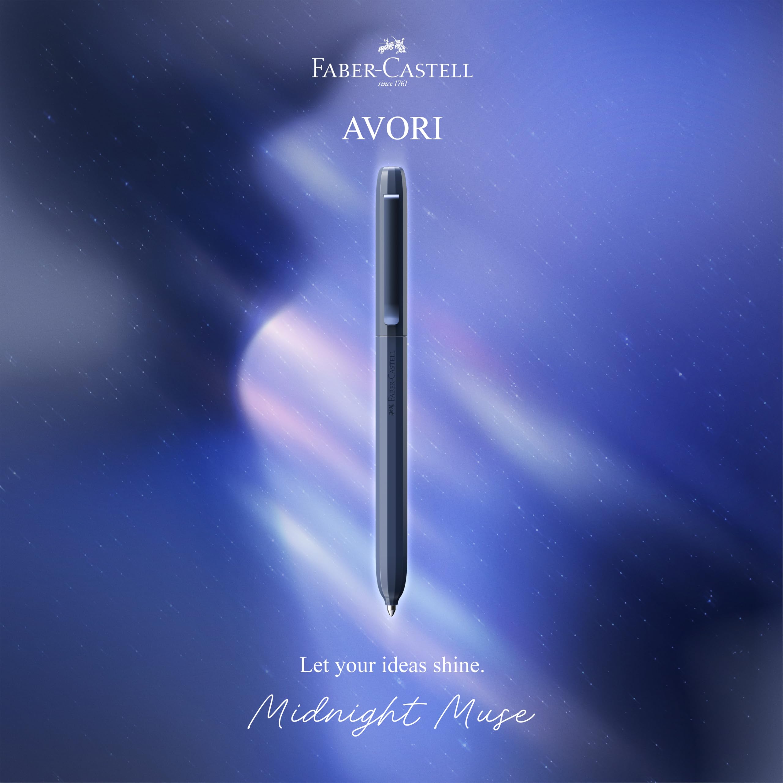 Amazon | FABER-CASTELL Avori Midnight Muse 140662 ボールペン XB 芯