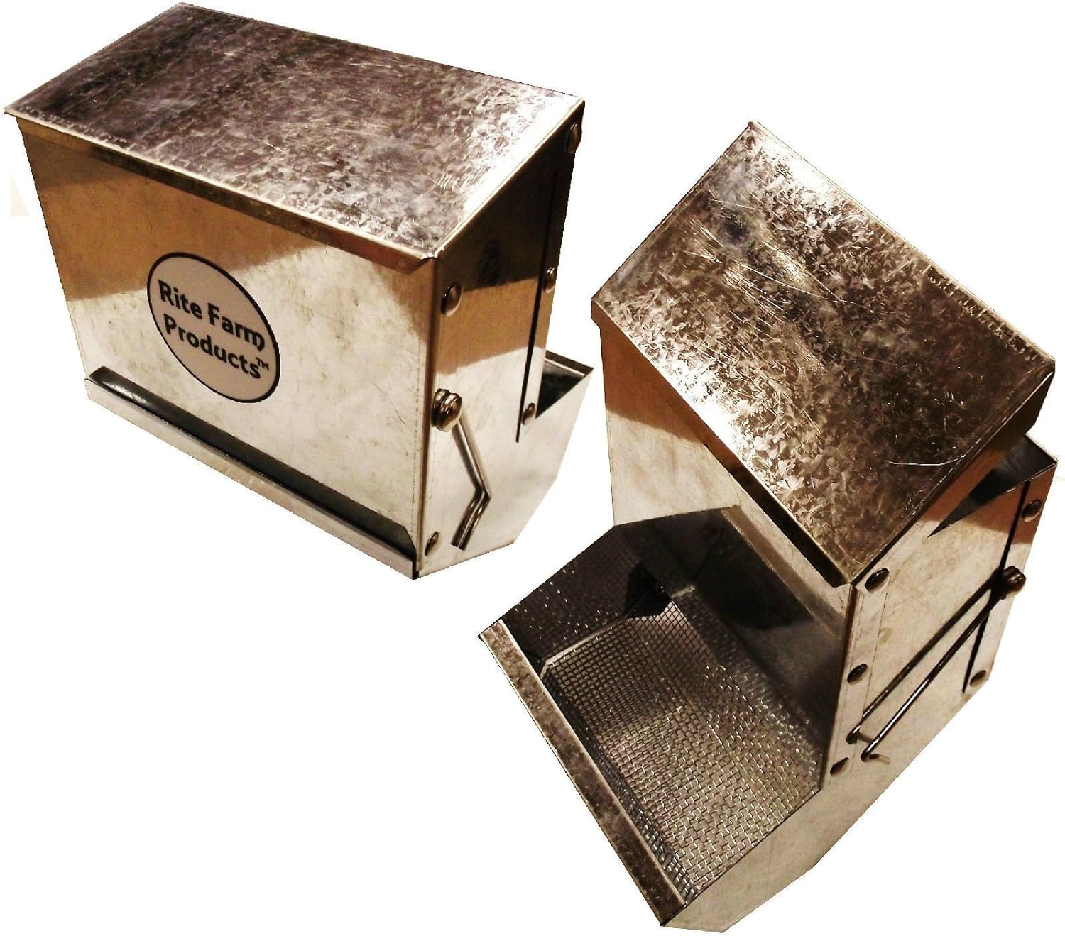 galvanized rabbit feeder