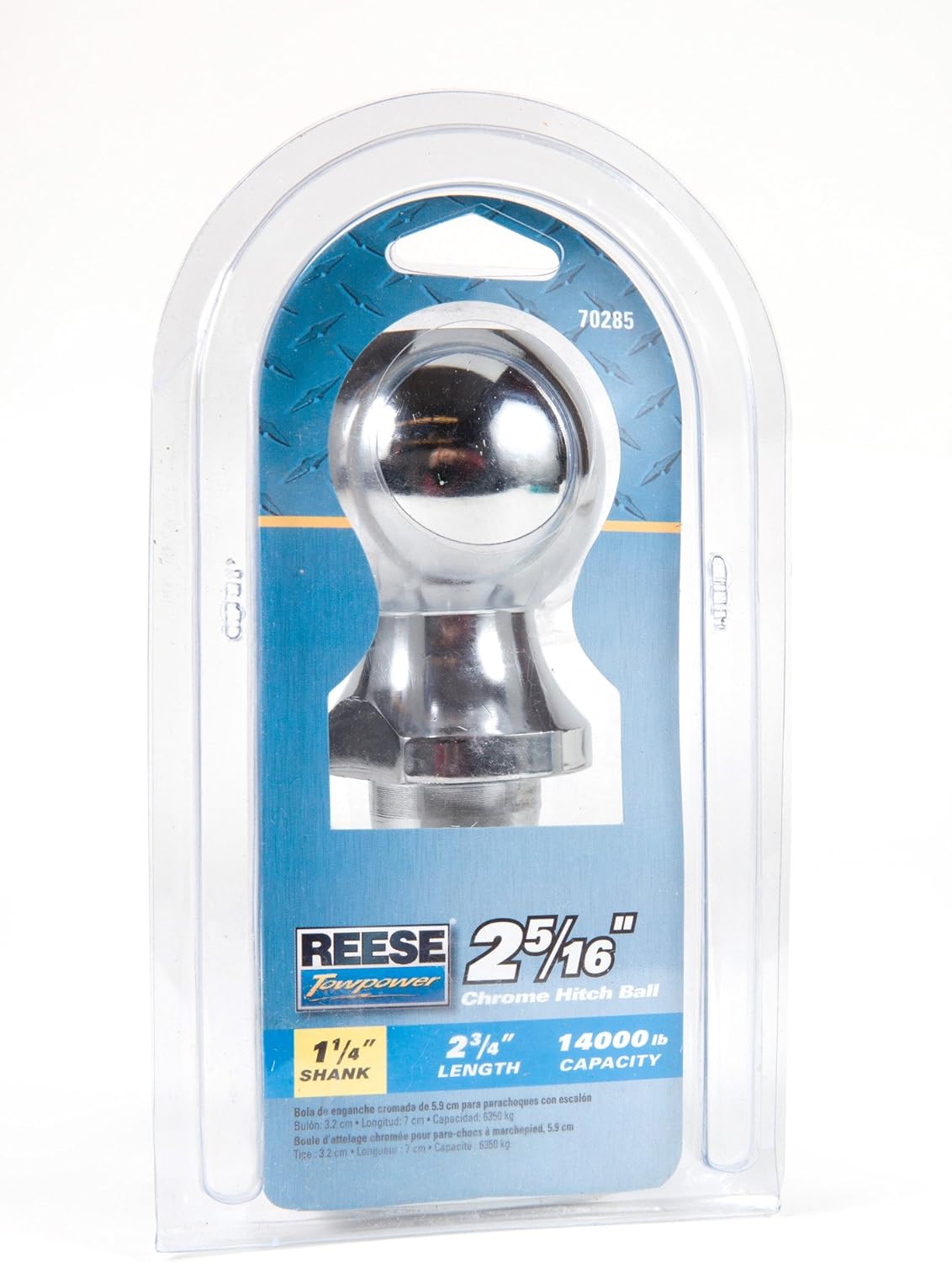 Reese Towpower 7028500 1-1/4" Chrome Class V Hitch Ball - 14000 lb. Capacity
