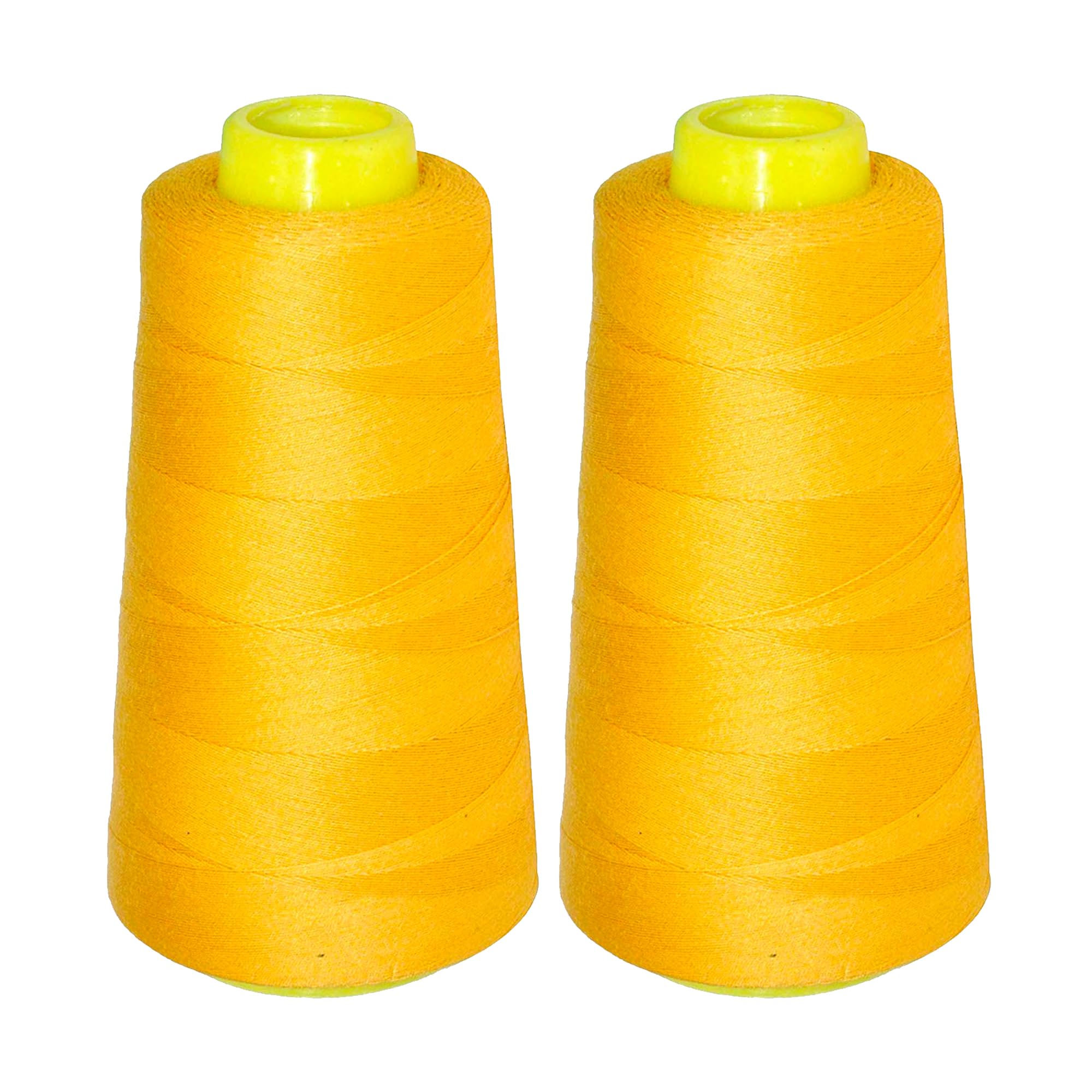 Mandala Crafts Gold Mercerized Cotton Thread Cones for Sewing Quilting