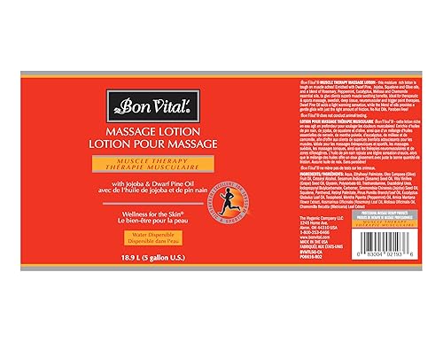 Miniatura 9 de Bon Vital Therapeutic Touch loción para masajes hecha con aceite de oliva para reparar la piel seca y aliviar los dolores musculares. Mejor loción