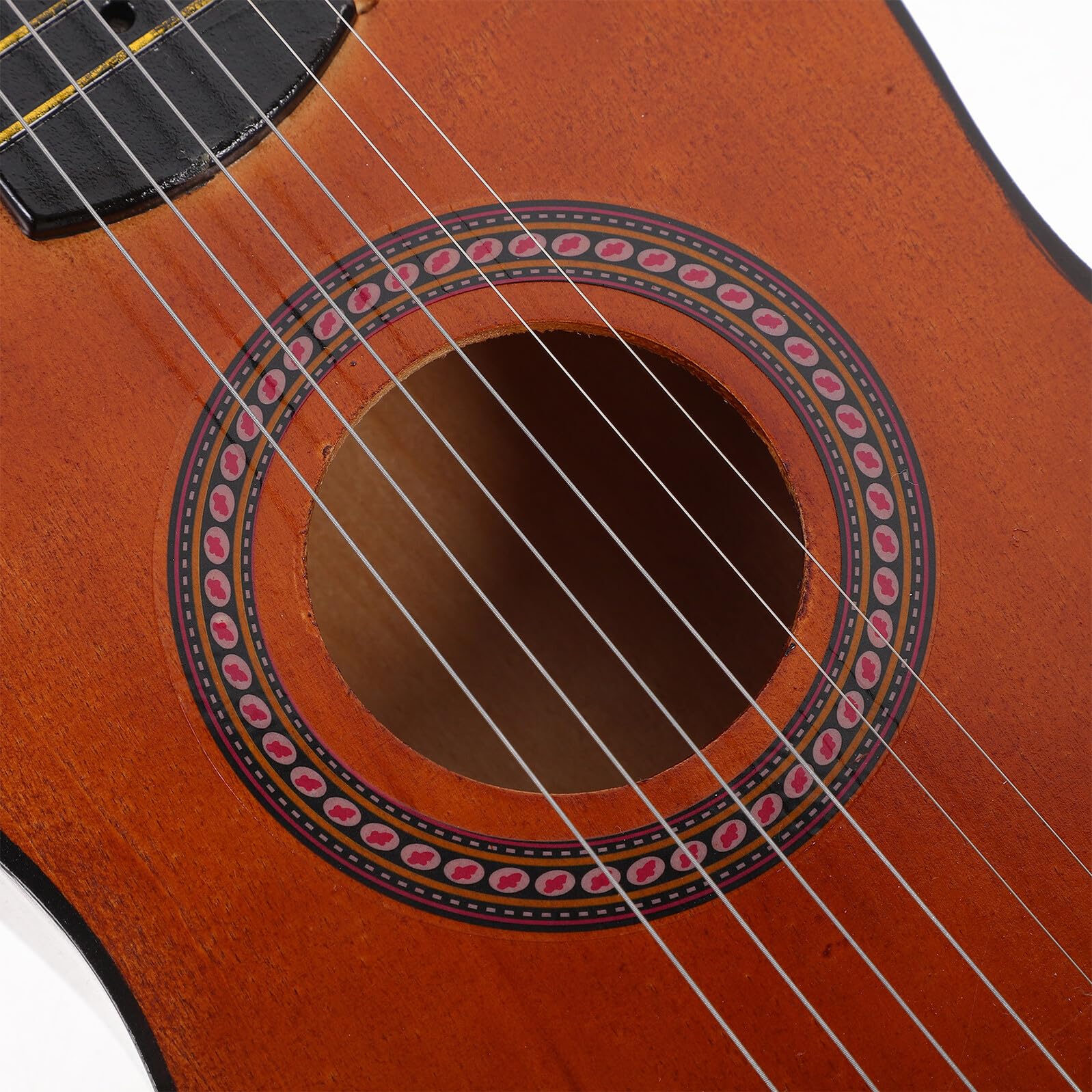 Abaodam Guitarra de Juguete de Madera de 23 Pulgadas para Principiantes Instrumento Musical Educativo para Color Café 1 Pieza Adecuado para Aprendizaje y Desarrollo Musical Infantil
