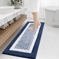 Vista 124 de OLANLY Alfombras de baño 30x20, tapete de baño de microfibra extra suave y absorbente, antideslizante, lavable a máquina, secado rápido, alfombra