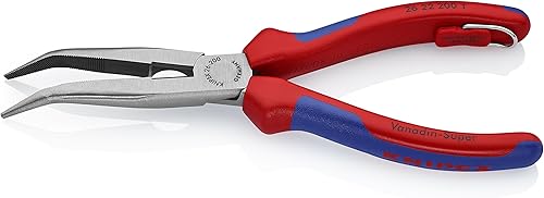 Miniatura 2 de KNIPEX Herramientas - Alicates de punta larga con cortador, ángulo de 40 grados, accesorio multicomponente, atado (2622200TBKA)