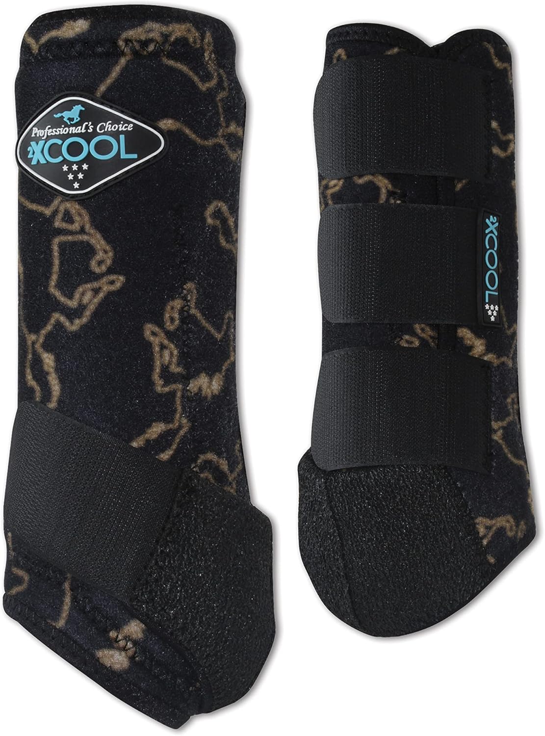 Professional's Choice 2XCOOL Sports Medicine Horse Boots | Protective & Breathable Design for Ultimate Comfort & Durability in Active Horses |2 Pack | Large PC Horse