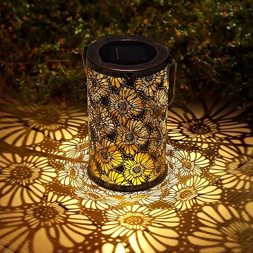 Miniatura 8 de Faroles solares impermeables para exteriores, árbol de la vida, decoración de jardín, árbol grande, luces solares de metal, lámpara de mesa LED para