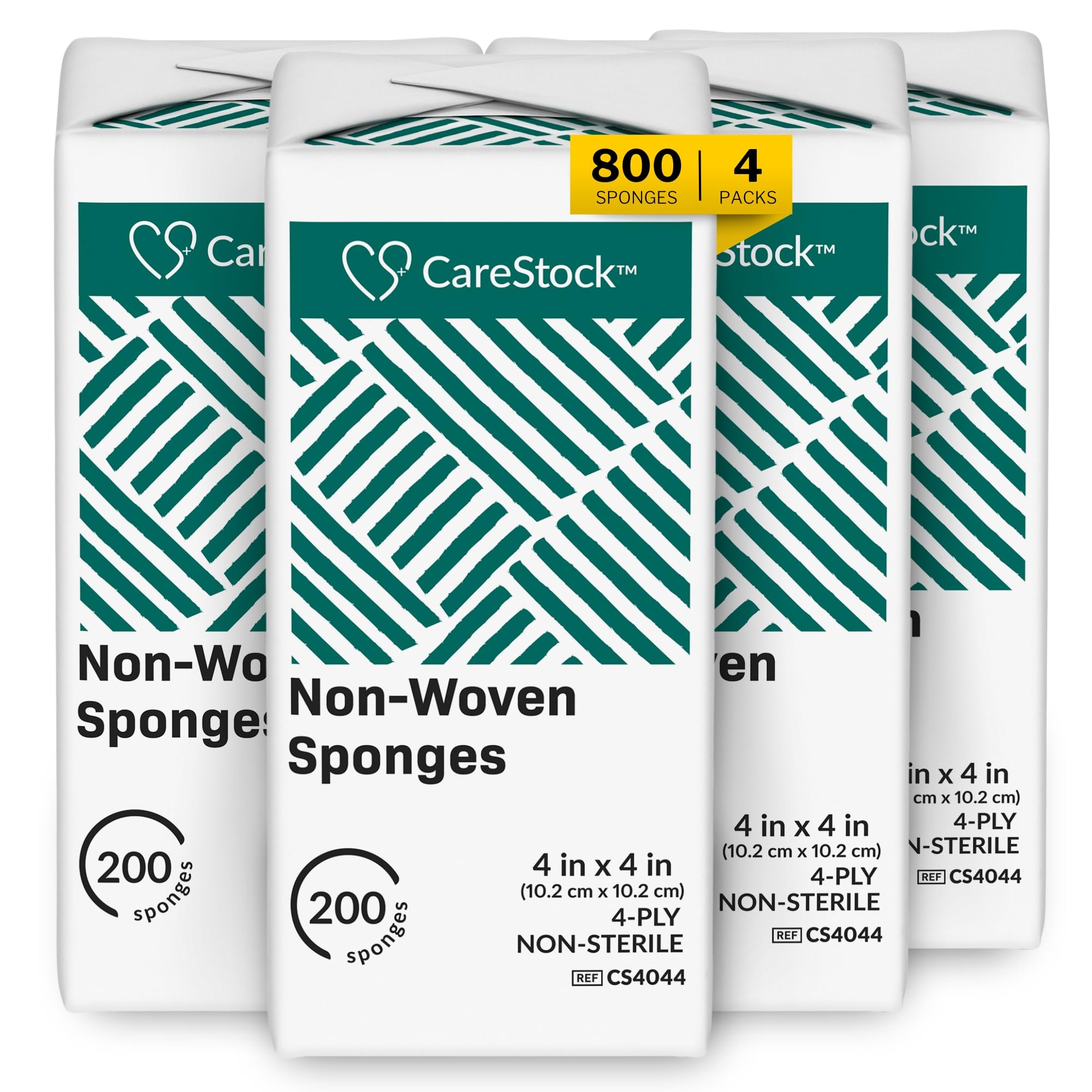CareStock Gauze Pads 4x4, Non-Sterile. 4-Ply (200 Count (Pack of 1)) — Amazon image 6