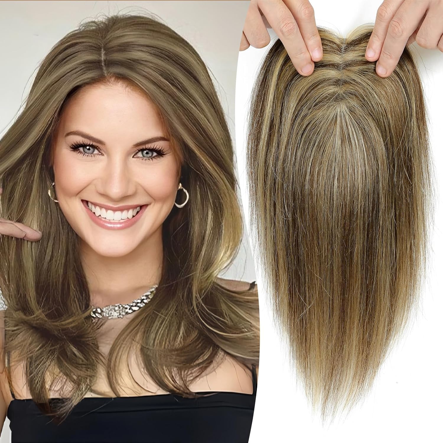 Hair Toppers for Thinning Hair Toppers for Women Real Human Hair Pieces