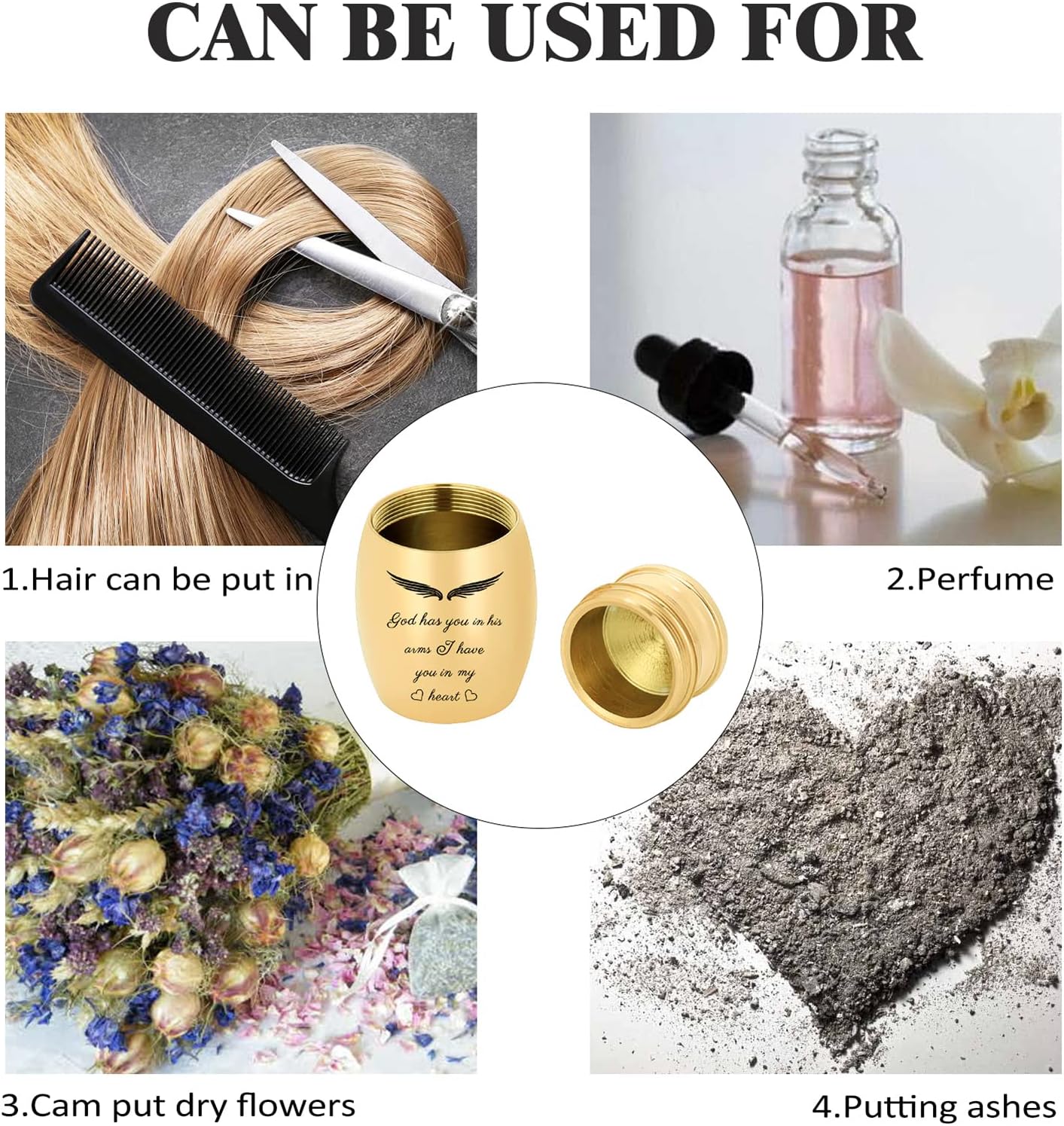 Small Urns - Super Mini Cremation Urns for Human or Pet Ashes - Stainless Steel Memorial Ashes Holder - Image 4