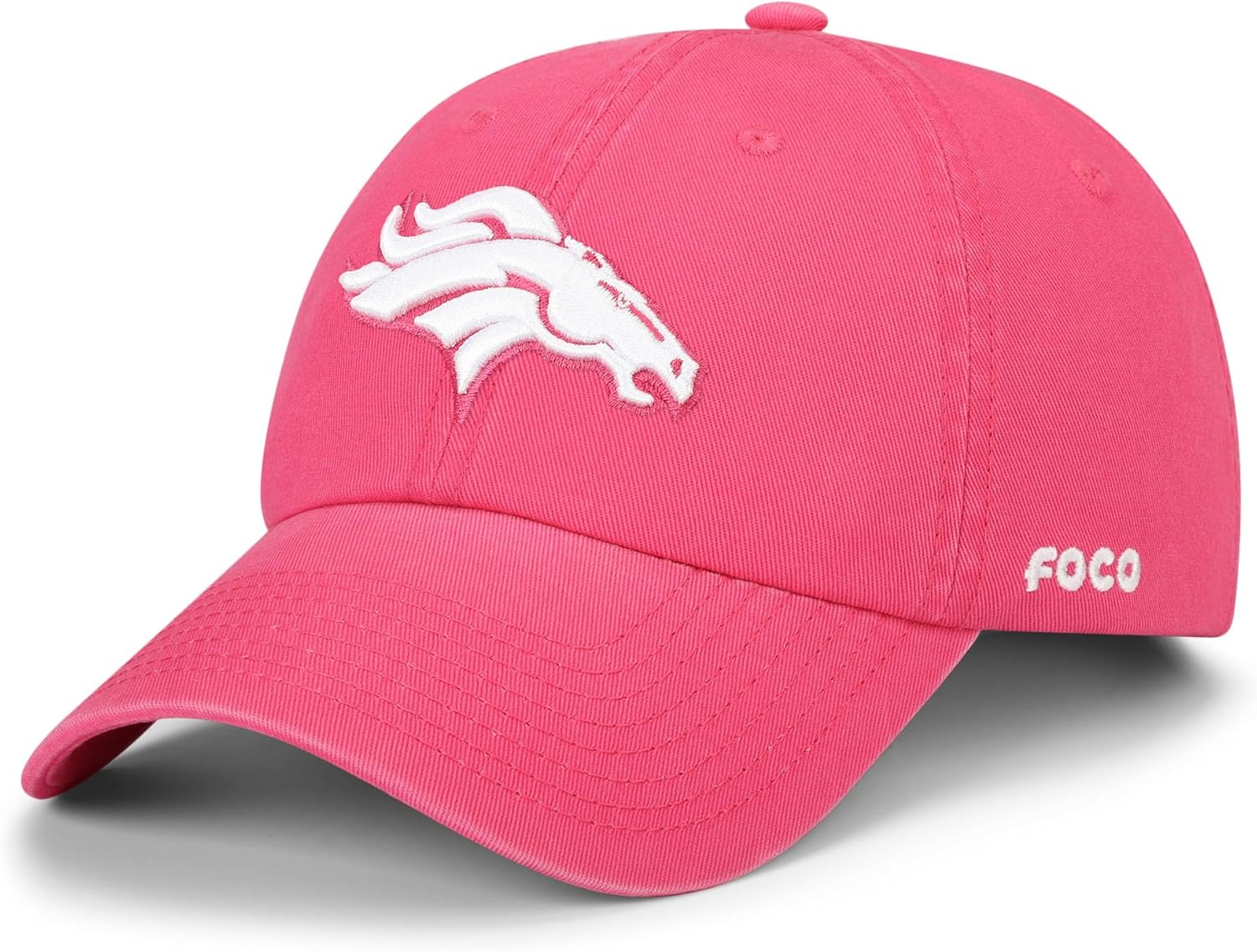FOCO NFL Mens NFL Team Logo Magenta & White Casual Hat Caps
