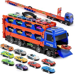 Autotransporter-Spielzeug-LKW mit 24 Rennautos
