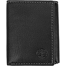 Men's Leather Trifold Wallet with ID Window