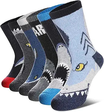 Kids Merino Wool Hiking Socks for Boys Girls Toddlers Thermal Winter Warm Thick Crew Boot Snowboarding Gift Socks