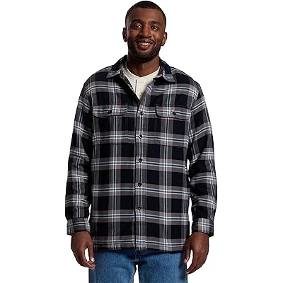 Мужская рубашка L.L.Bean Fleece-Lined Flannel Shirt Traditional Fit coal
