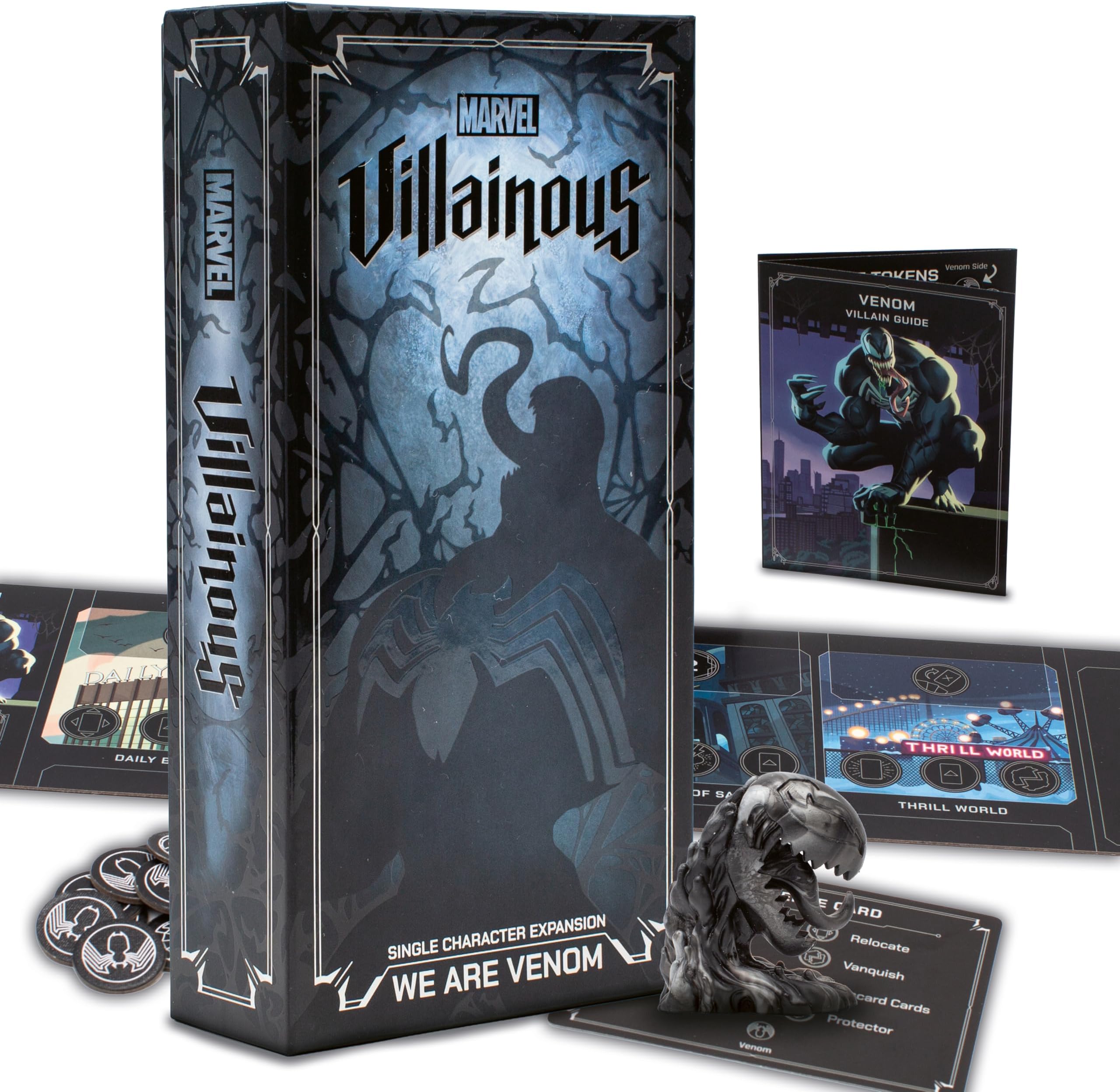 Ravensburger Marvel Villainous - We are Venom - Single Character Strategy Board Game Expansion - Play as Venom, The Iconic Symbiote and Defeat Spider-Man, Black Cat and Other Heros - Ages 12 & Up