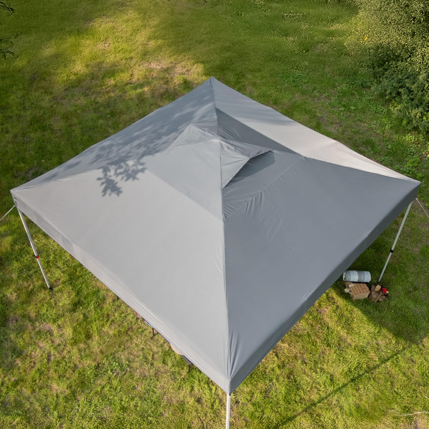 Skandika Pawilon Solvorn 3 x 3 m, opatentowany mechanizm jednoręczny, składany pawilon typu Pop Up ze stalowym stelażem, ochrona przed promieniowaniem UV 50+, odporny na warunki atmosferyczne,
