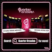 Vista 6 de Numskull Quarter Arcades TMNT Turtles in Time Collector's Edition Mini Arcade - 1/4 Scale Authentic Wooden Replica, Original ROM, Rechargeable