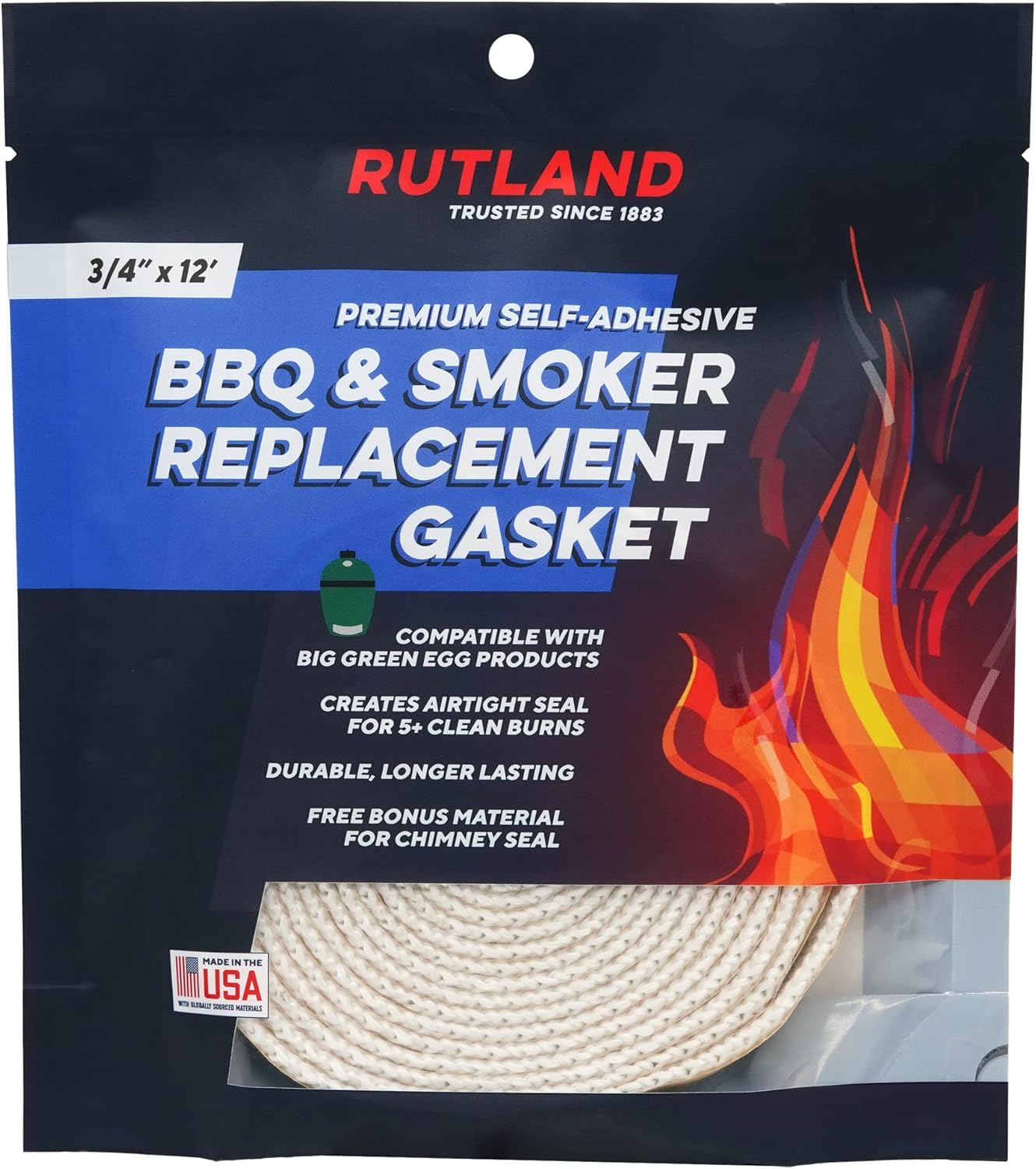 Rutland 99N12 Big Green Egg Replacement Gasket, High
