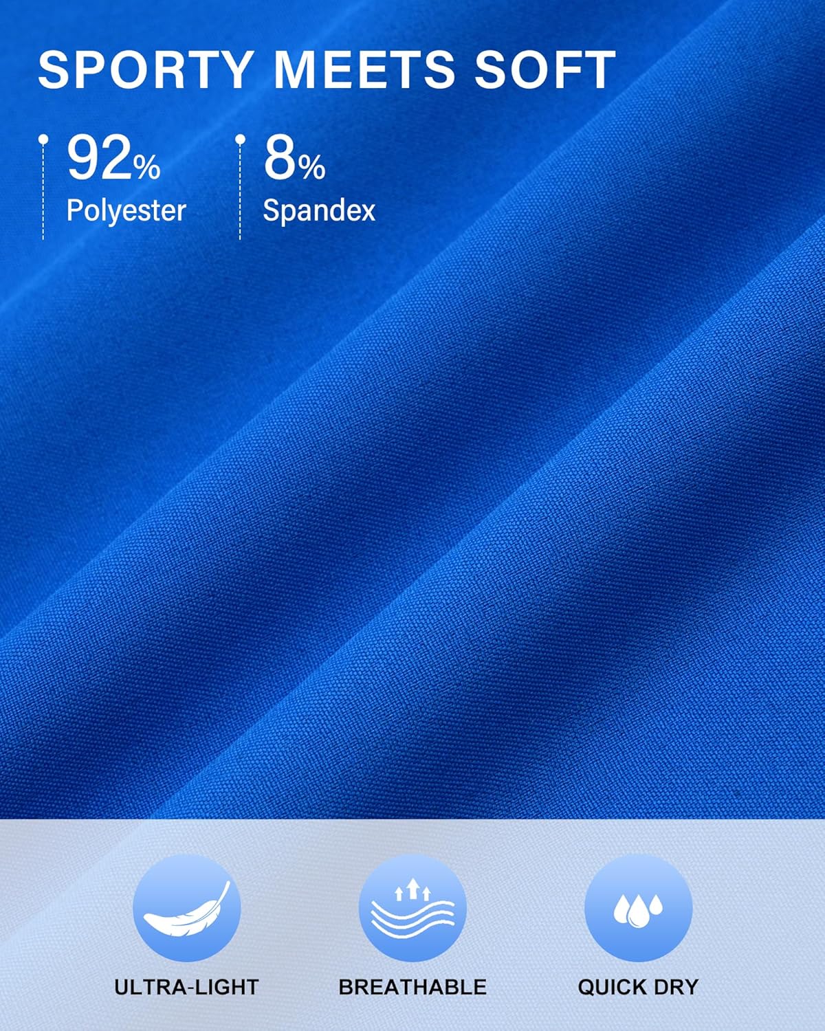 Stelle Women's 2 in 1 Running Shorts Athletic Workout Gym Shorts High Waisted Shorts with Liner Zipper Pockets - Image 6