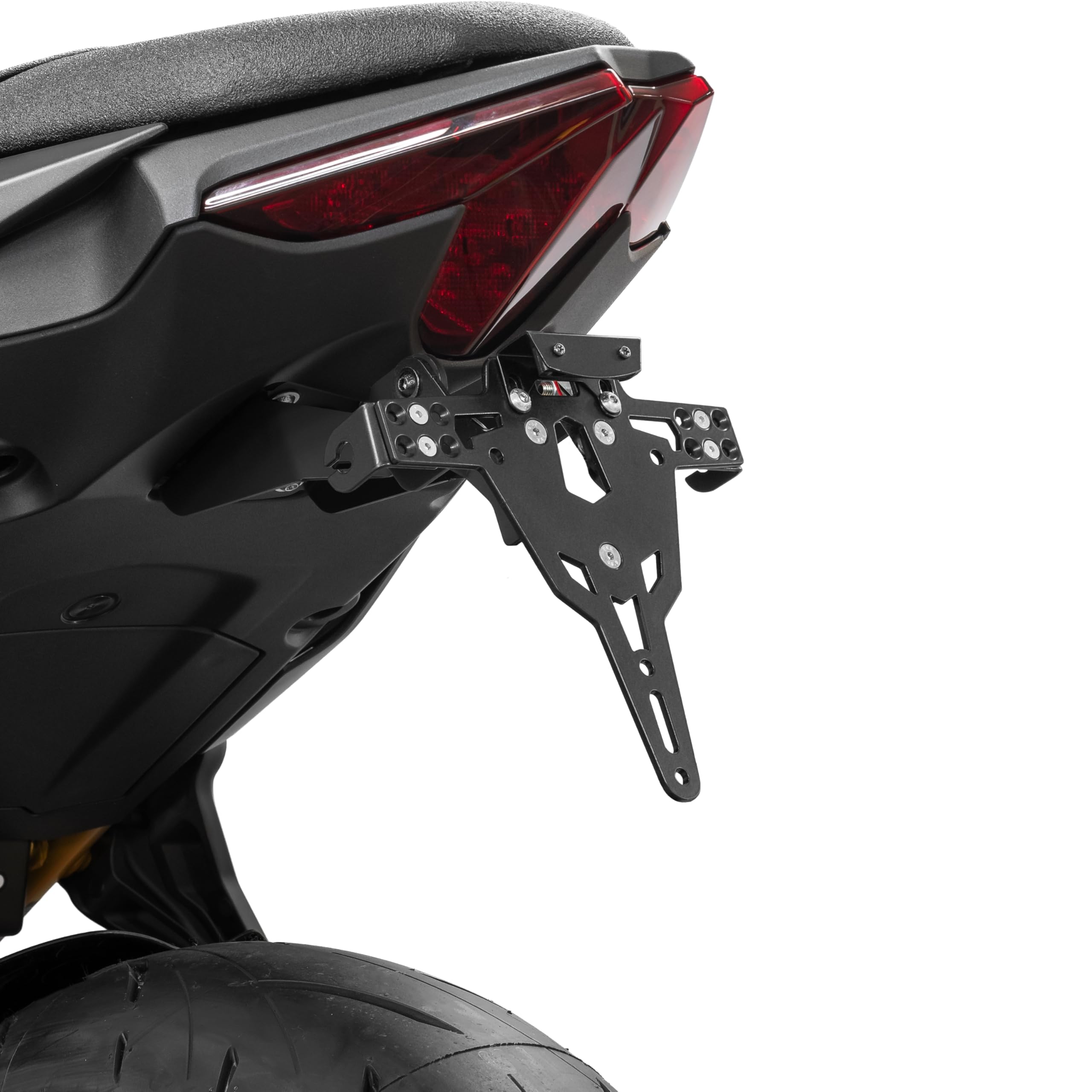 ZIEGER Pro uchwyt tablicy rejestracyjnej, tylny wspornik tablicy rejestracyjnej, kompatybilny z: Kawasaki Z650S