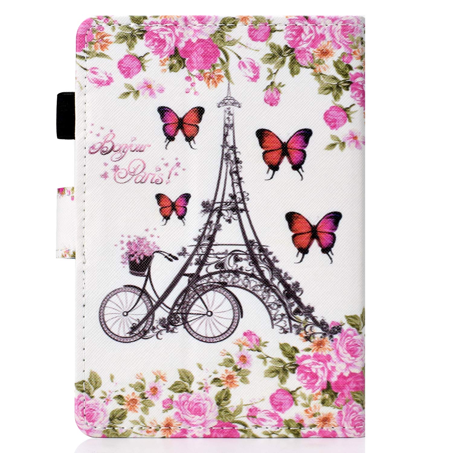 Bspring Custodia In Pelle PU Per Kindle Paperwhite 6.8” 11a Gen (2021) E Signature Edition – Cover Con Auto Sleep/Wake, Porta Carte, Design Scimmia