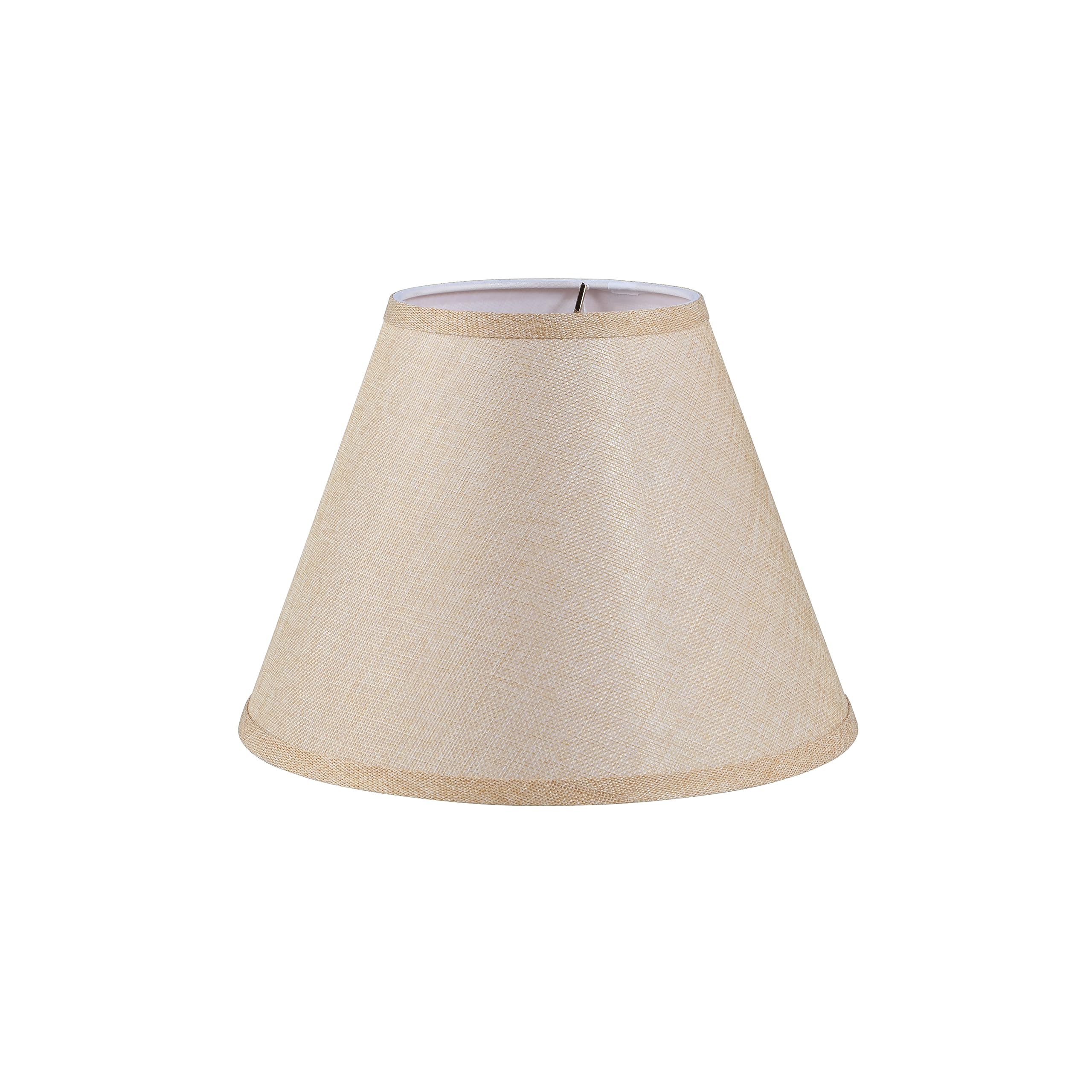 Aspen Creative 32998 Transitional Empire Shape Spider Construction Lamp Shade in Wheat, 6" Top x 12" Bottom x 9" Slant Height