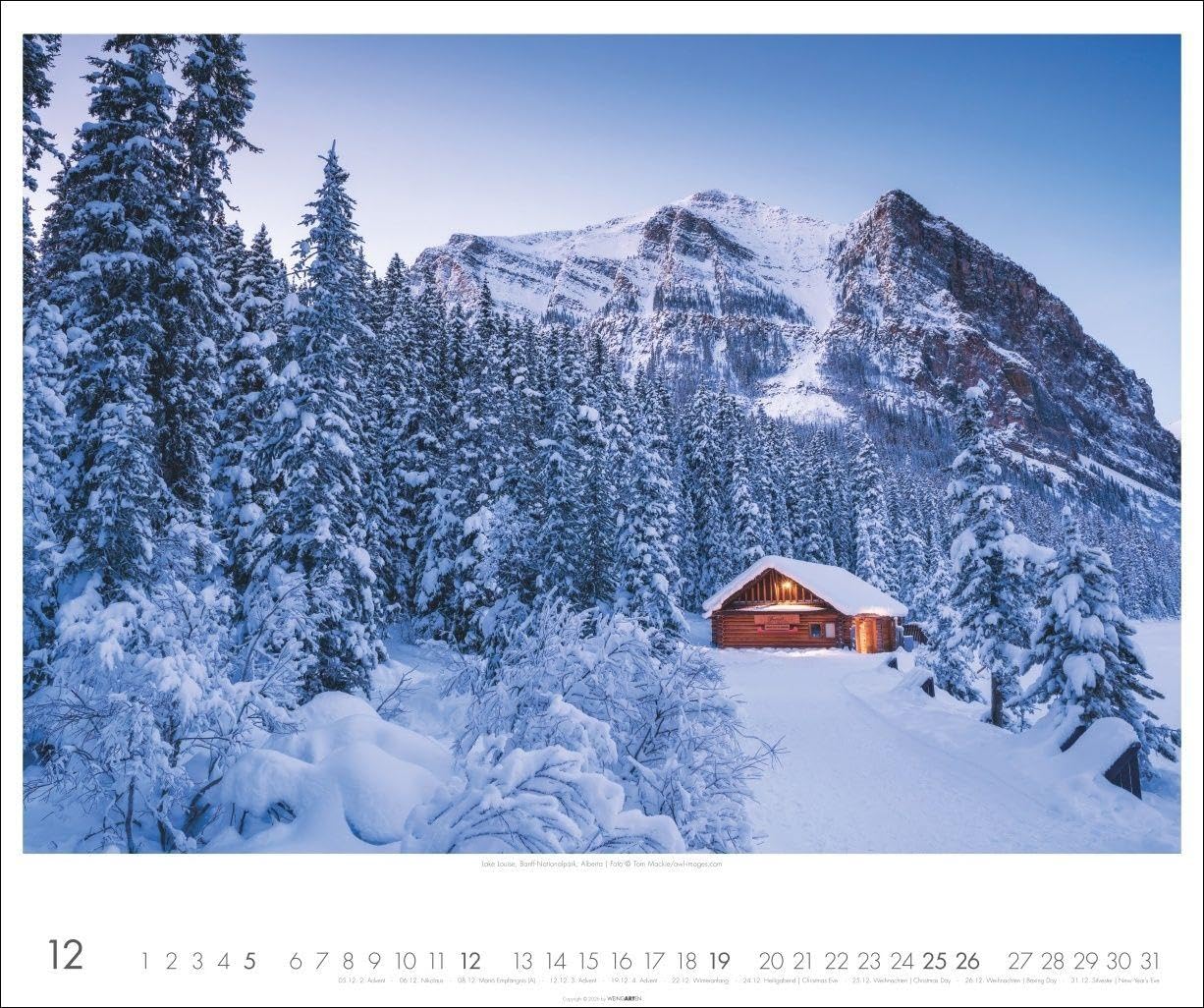 Kanada Kalender 2027 - Der Ruf der Wildnis: Der Ruf der Wildnis. Großer Foto-Wandkalender mit faszinierenden Bildern der kanadischen Weite. 55 x 46 cm. Querformat