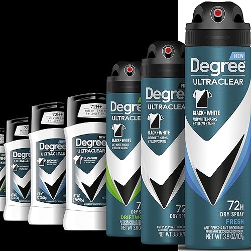 Miniatura 14 de Desodorante antitranspirante Degree Men MotionSense, spray seco, UltraClear negro + blanco, 3.8 onzas, paquete de 3