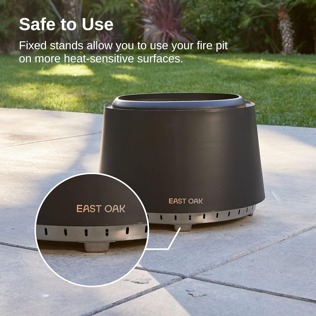 38/mo Finance EAST OAK Fire Pit Smokeless 21'' Firepits for Outside