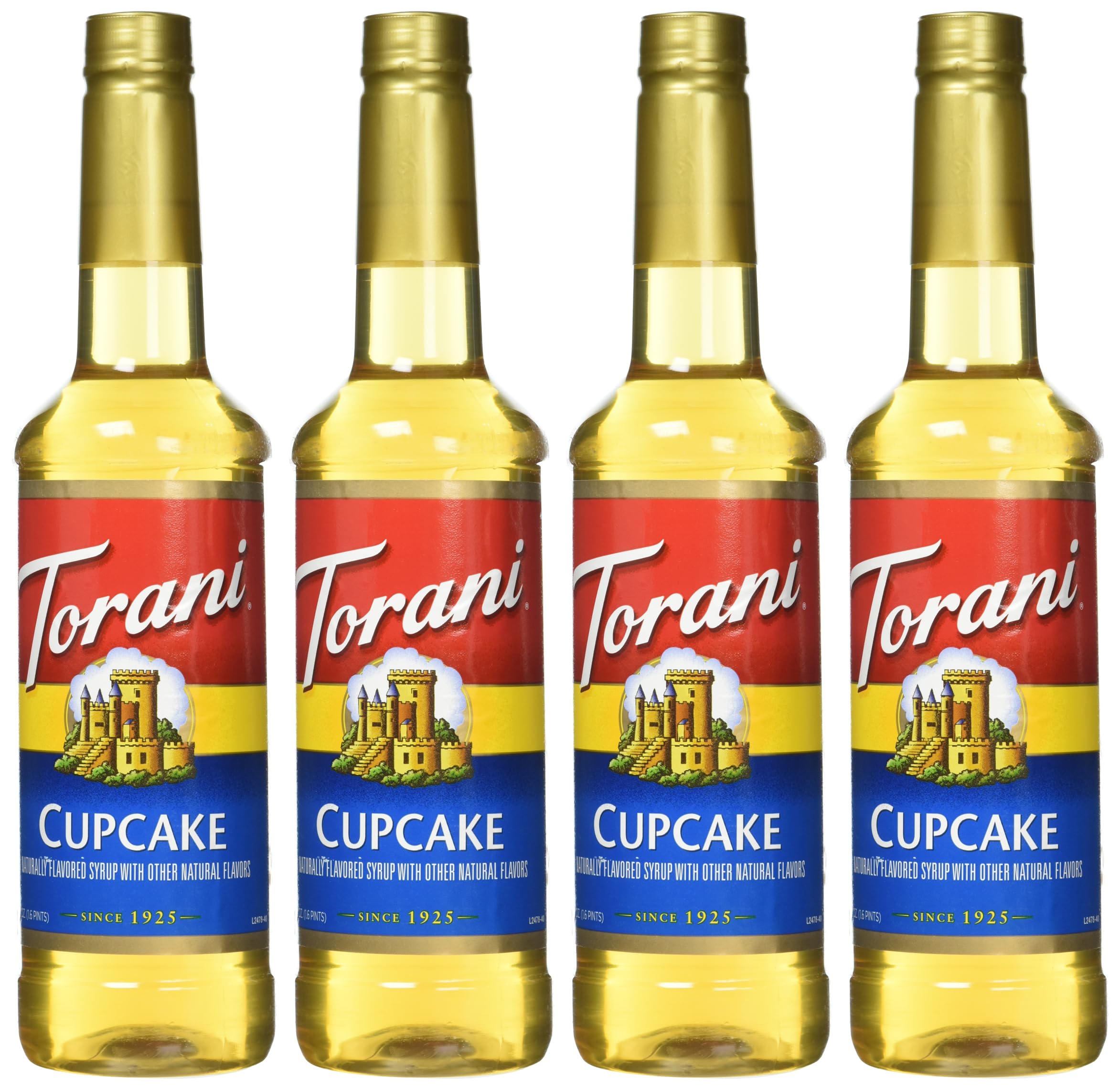 Torani Cupcake Flavored Drink Syrup, 25.4 fl oz (Pack of 4)