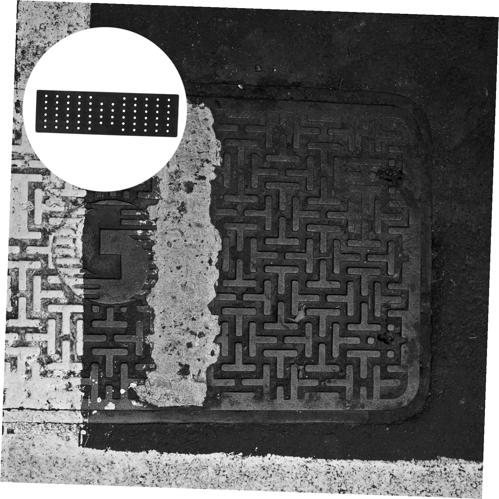 GALPADA Rejilla de Desagüe Exterior de Plástico Antideslizante para Cocina Diseño de Alta Densidad y Estructura de Rejilla Fácil de Limpiar para Desagües