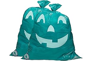 Teal Pumpkin Halloween Leaf Bags Decoration (2 Pack)