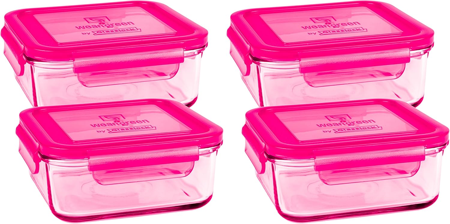 Wean Green Set of 4 Meal Cubes EcoFriendly BPAFree