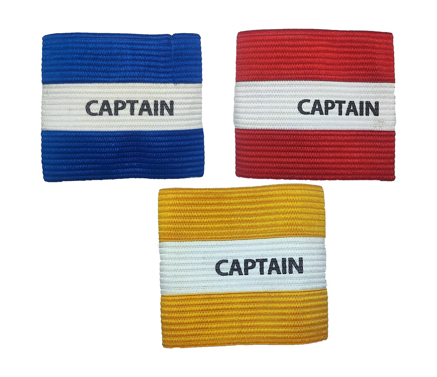 Football Caption Arm Band Multi -Color Pack of 3